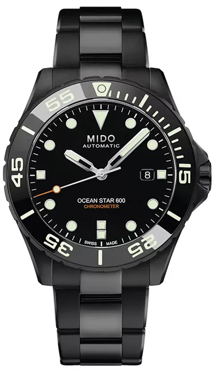 Mido Ocean Star Diver 600 COSC Chronometer Black Men's Watch M0266083705100