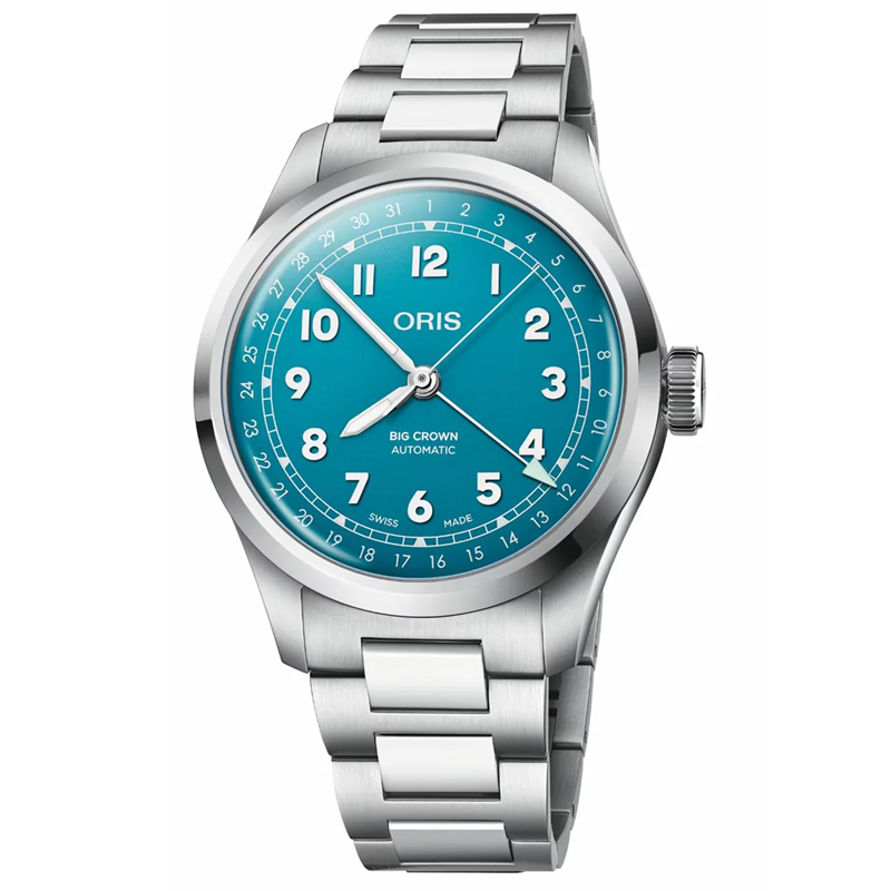 Oris Big Crown Pointer Date Automatic 40mm Blue Dial Stainless Steel Bracelet Men's Swiss Pilot Watch 01 754 7798 4065-07 8 20 06