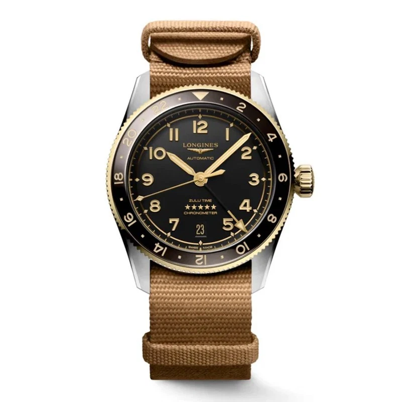 Longines Spirit Zulu Time 39mm Anthracite Dial Men's Watch L38025539