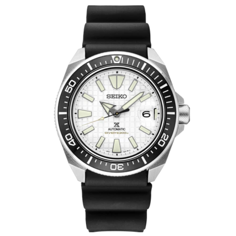 Seiko Prospex Auto Diver 44mm White Dial Men's Watch SRPE37