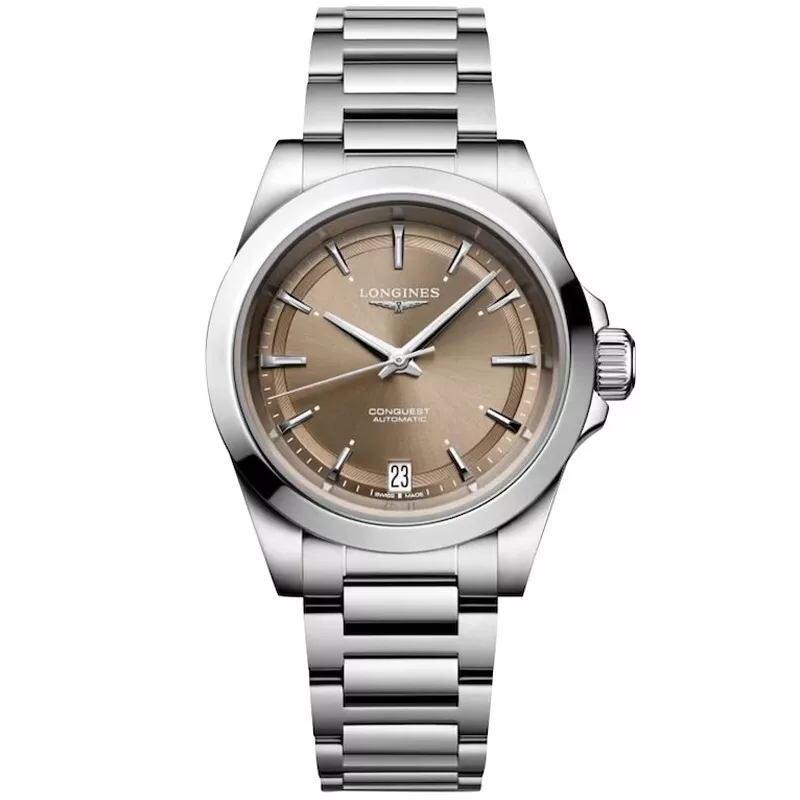 Longines Conquest Automatic 34mm Brown Dial Women's Watch L34304626