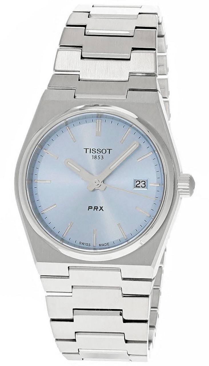 Tissot PRX 35mm Quartz Steel Light Blue Dial Unisex Watch T137.210.11.351.00 T1372101135100