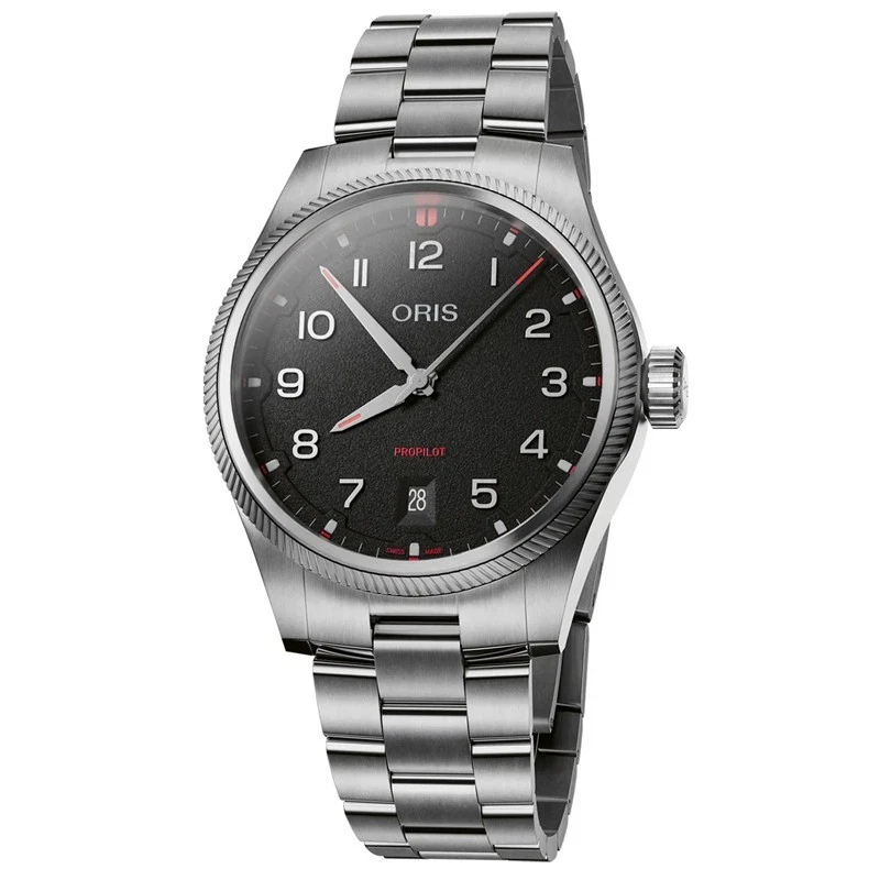 Oris ProPilot Date 41mm Black Dial Men's Watch 01 733 7805 4164-07 8 20 04LC