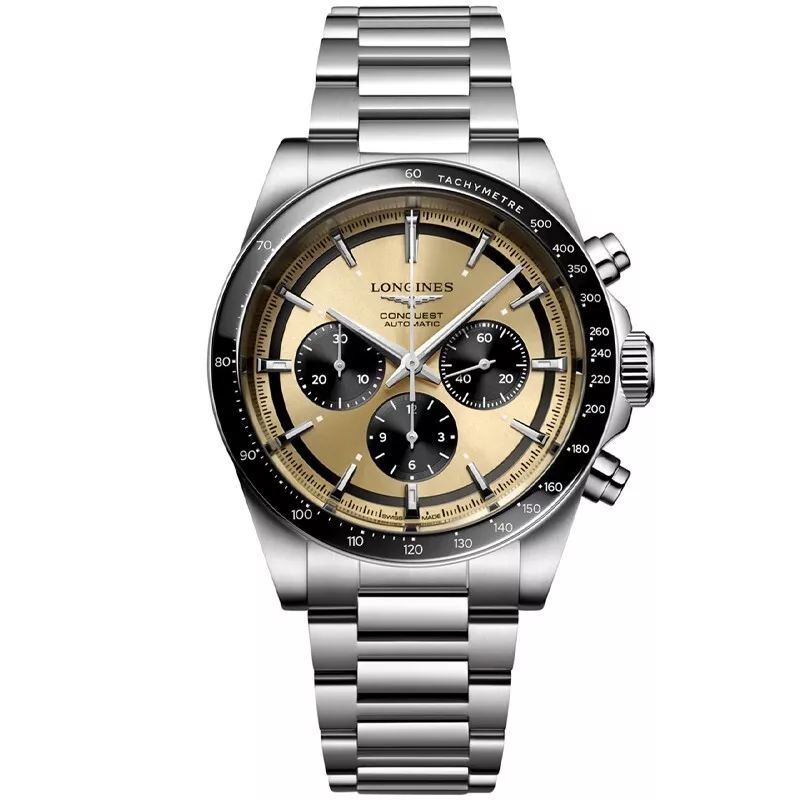 Longines Conquest Chronograph Sunray Brown 42mm Men's Watch L38354326