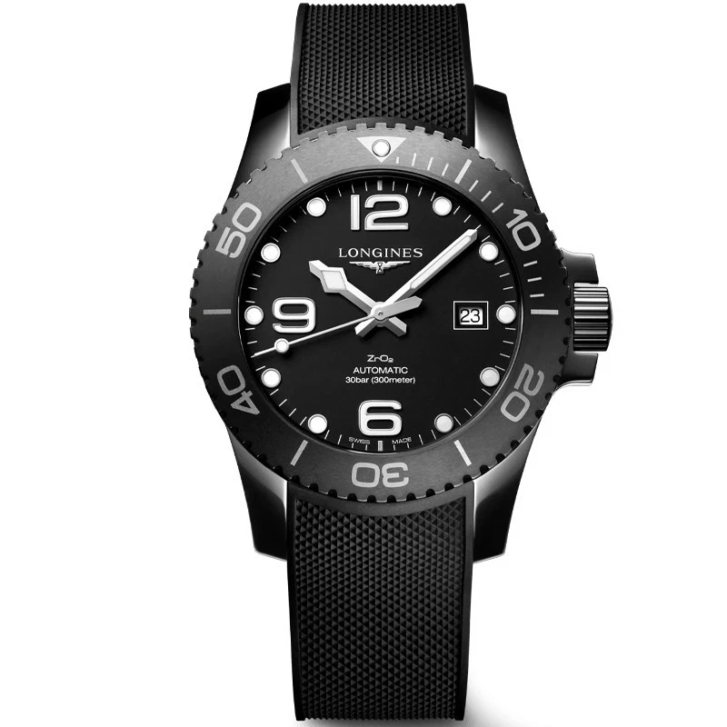 Longines HydroConquest 43mm Black Ceramic Men's Watch L37844569