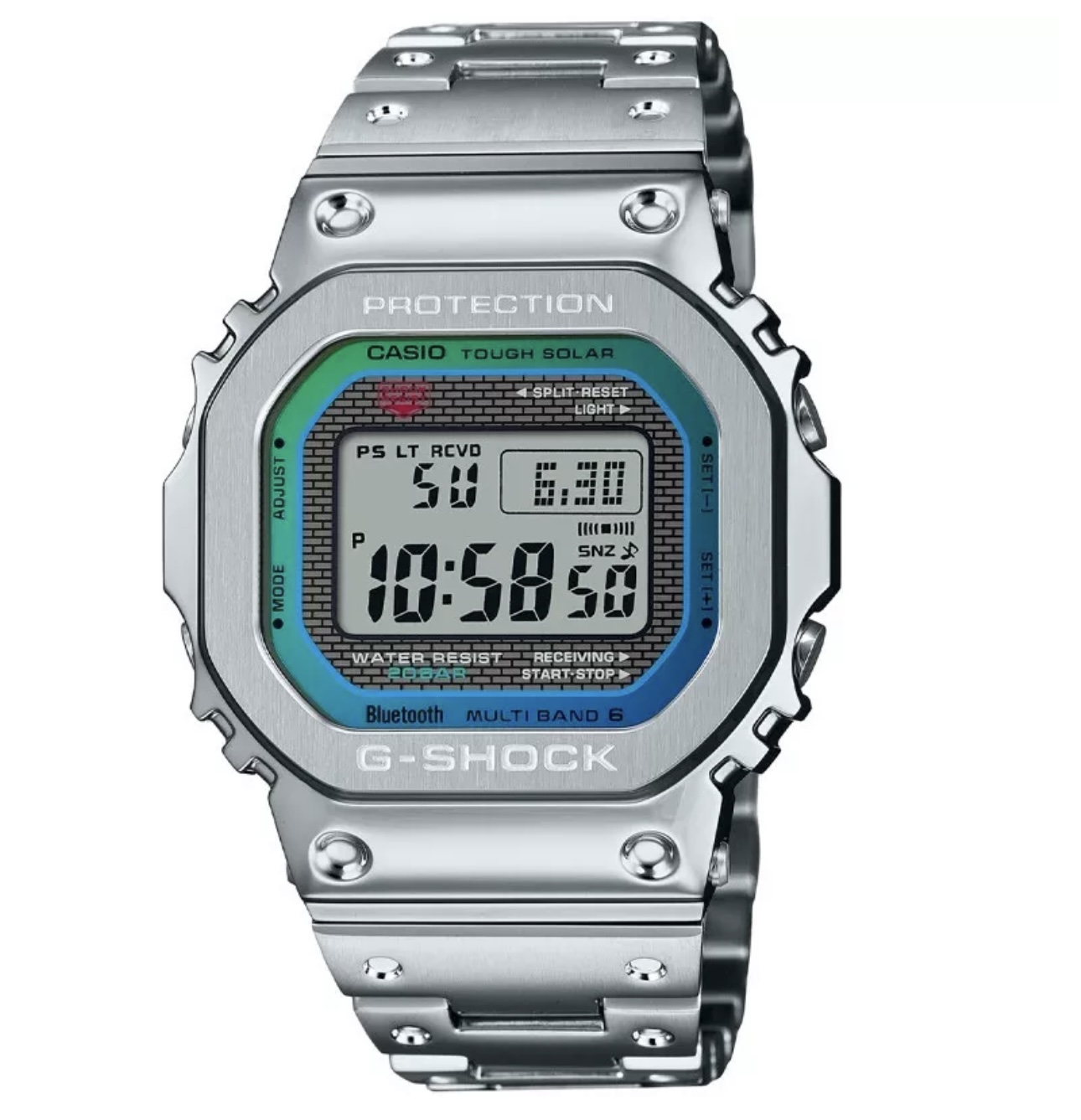 Casio G-Shock Digital Full Metal Polychromatic Accents Men's Watch GMWB5000PC-1