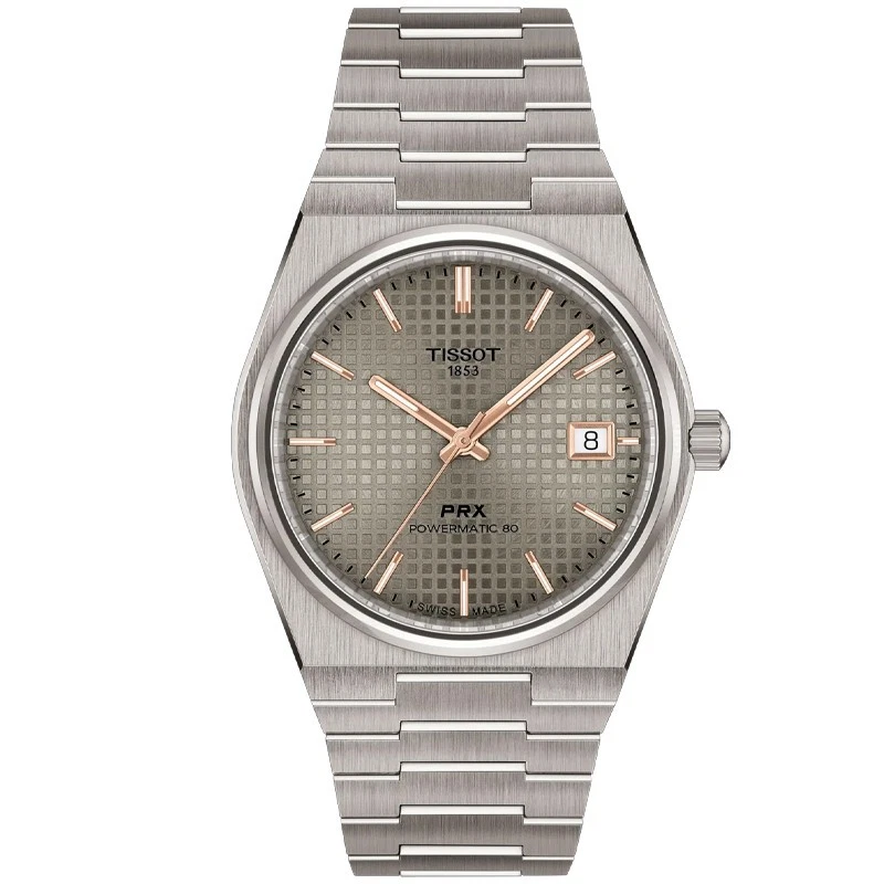Tissot PRX Powermatic 80 Automatic 38mm Anthracite Dial Titanium Bracelet Men's Watch T137.807.44.061.00
