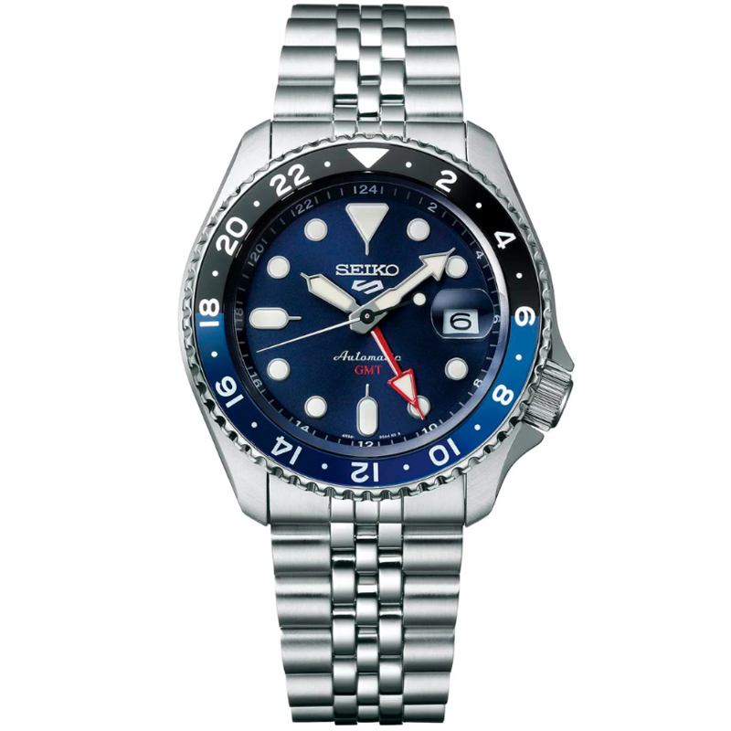 Seiko 5 Sports SKX Sports GMT Series Black/Blue bezel Men's Watch SSK003