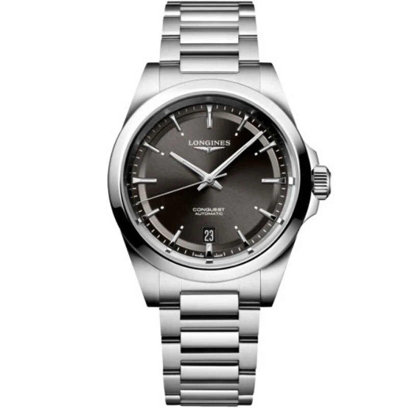 Longines Conquest 38mm Black Dial Steel Men's Watch L37204526