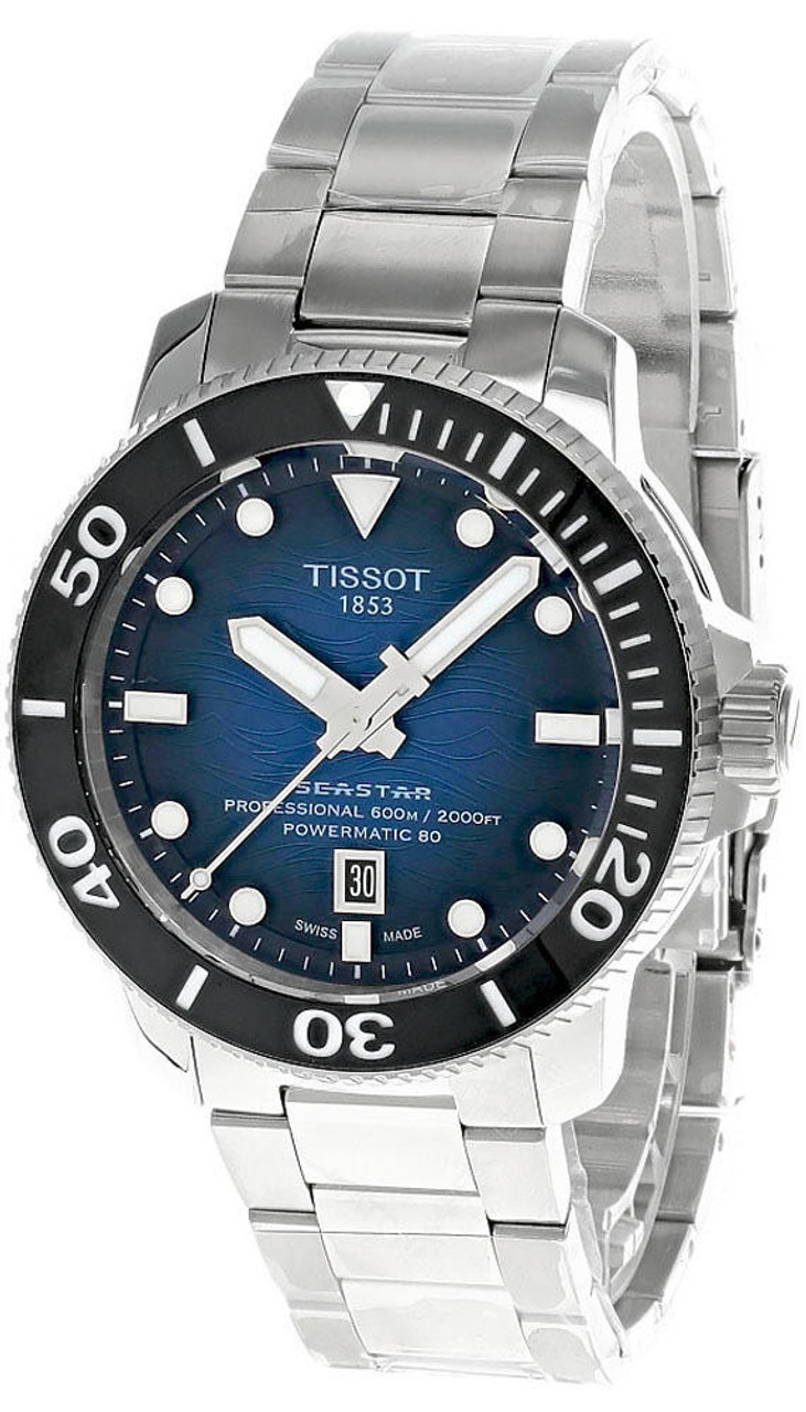 Tissot Seastar 2000 Professional 46mm Steel Blue Dial Men's Watch T120.607.11.041.01 T1206071104101