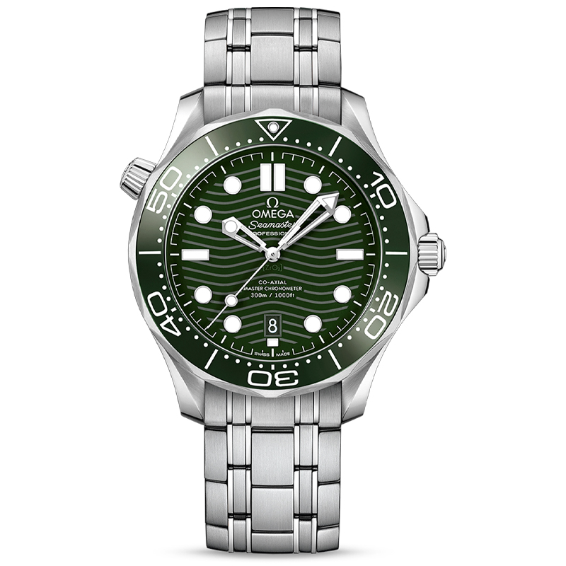Omega Seamaster Diver 300M 42mm Green Dial Men's Watch 210.30.42.20.10.001