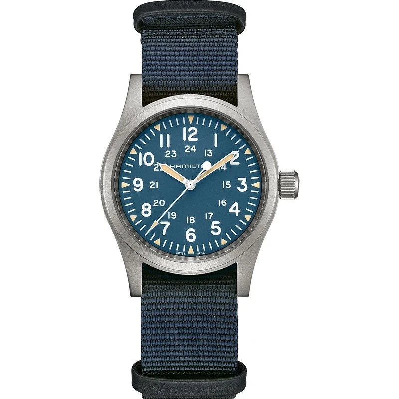 Hamilton Khaki Field Mechanical 38mm Blue NATO H69439940