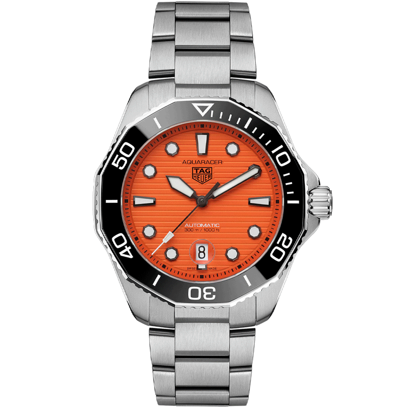 Tag Heuer Aquaracer Professional 300 Orange Dial 43mm Men's Watch WBP201F.BA0632
