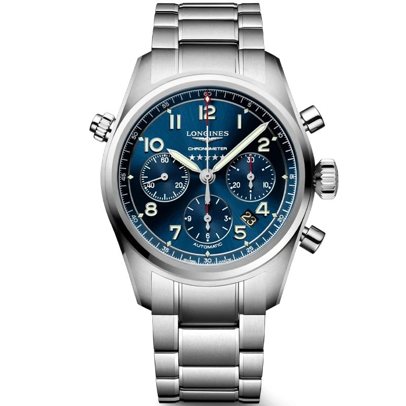 Longines Spirit 42mm Chronometer Blue Sunray Men's Watch L38204936
