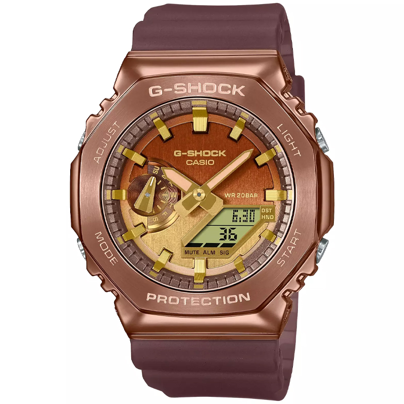 Casio G-Shock Analog-Digital Brown-Purple Men's Watch GM2100CL-5A