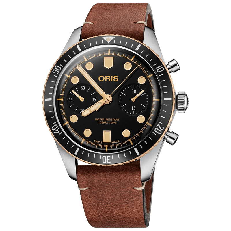 Divers Sixty-Five Chronograph Bronze Men's Watch 01 771 7744 4354-07 5 21 45