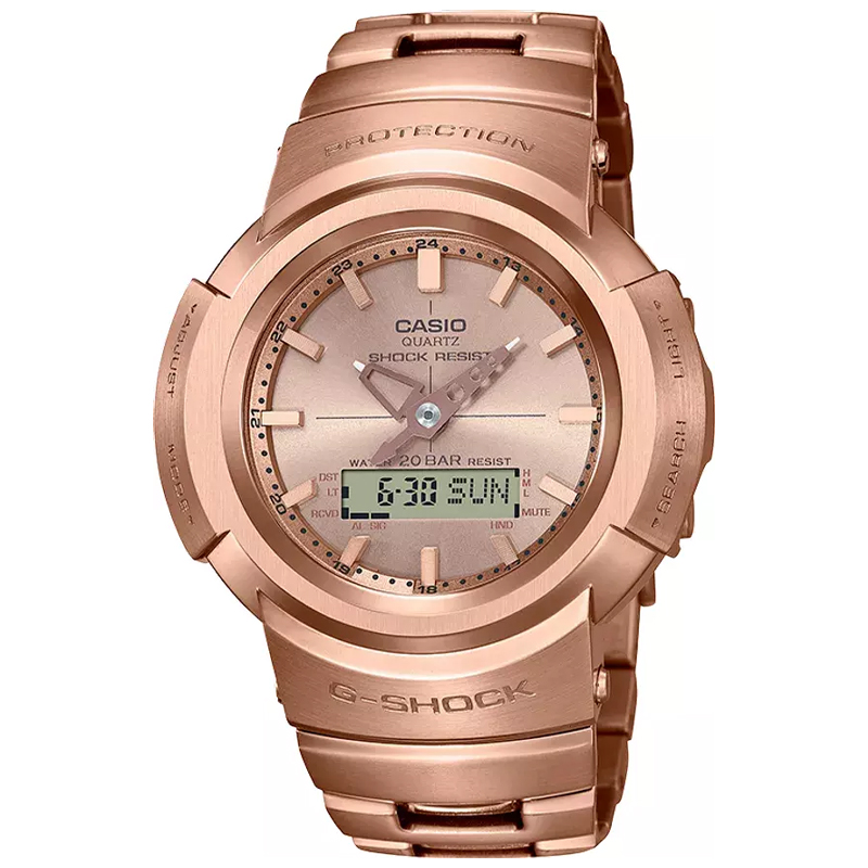 Casio G-Shock GOLD INGOT Limited Edition Rose Gold Mens Watch AWM500GD-4A