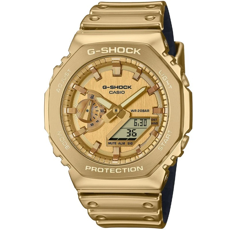 Casio G-Shock Fine Metallic Series G-Steel 2100 44.4mm Men's Watch GM2100YMG9A9