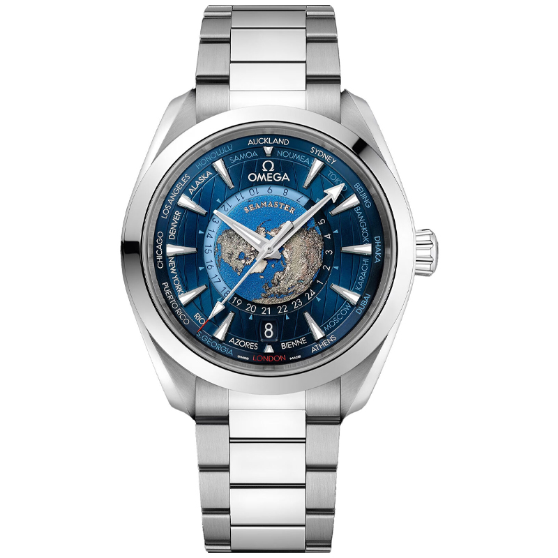 Omega Seamaster Aqua Terra GMT Worldtimer 43mm Men's Watch 22010432203001