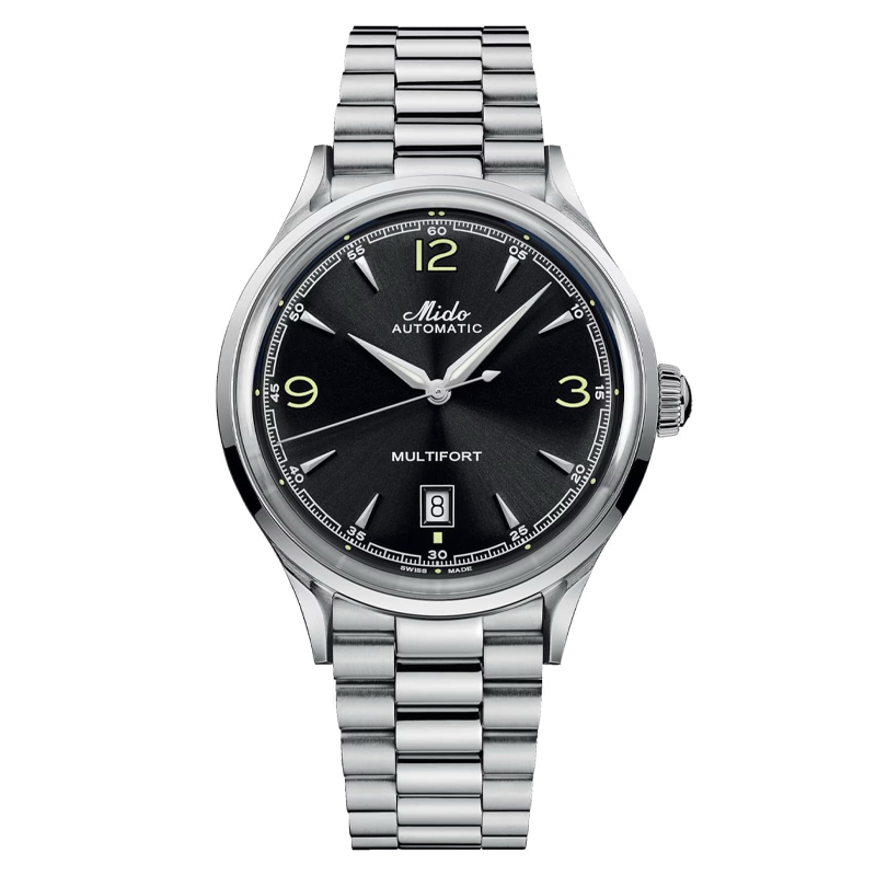 Mido Multifort Powerwind Black Dial Steel Men's Watch M040.407.11.057.00