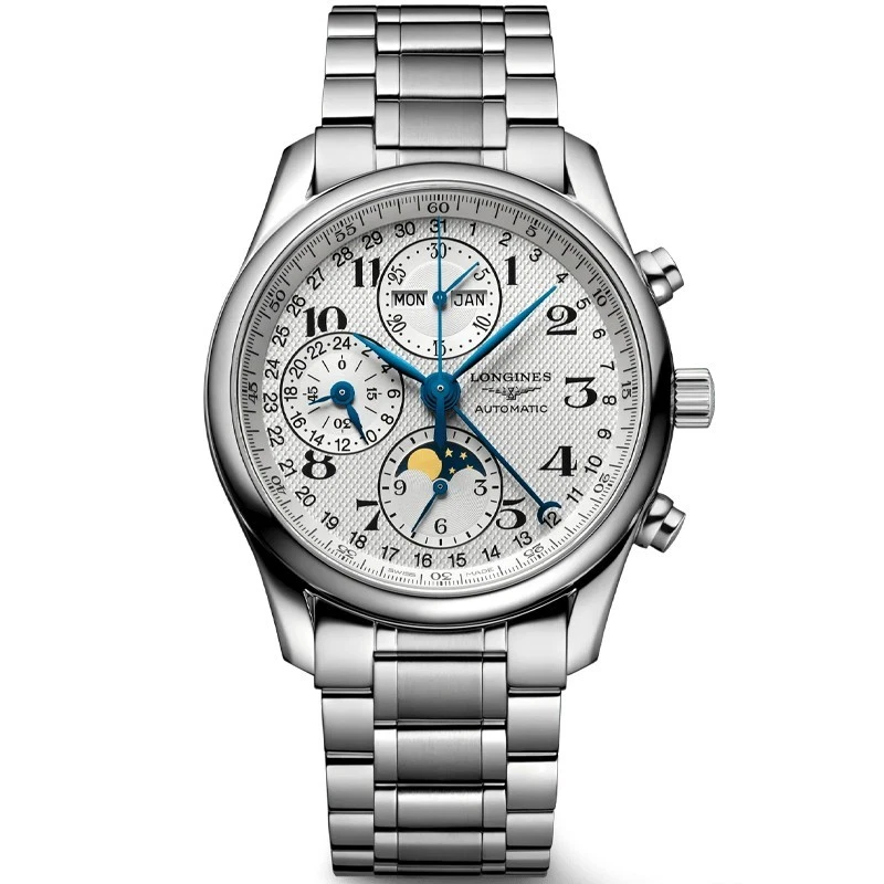 Longines Master Collection Automatic Chronograph 40mm Silver Dial Stainless Steel Bracelet Men's Swiss Watch L26734786