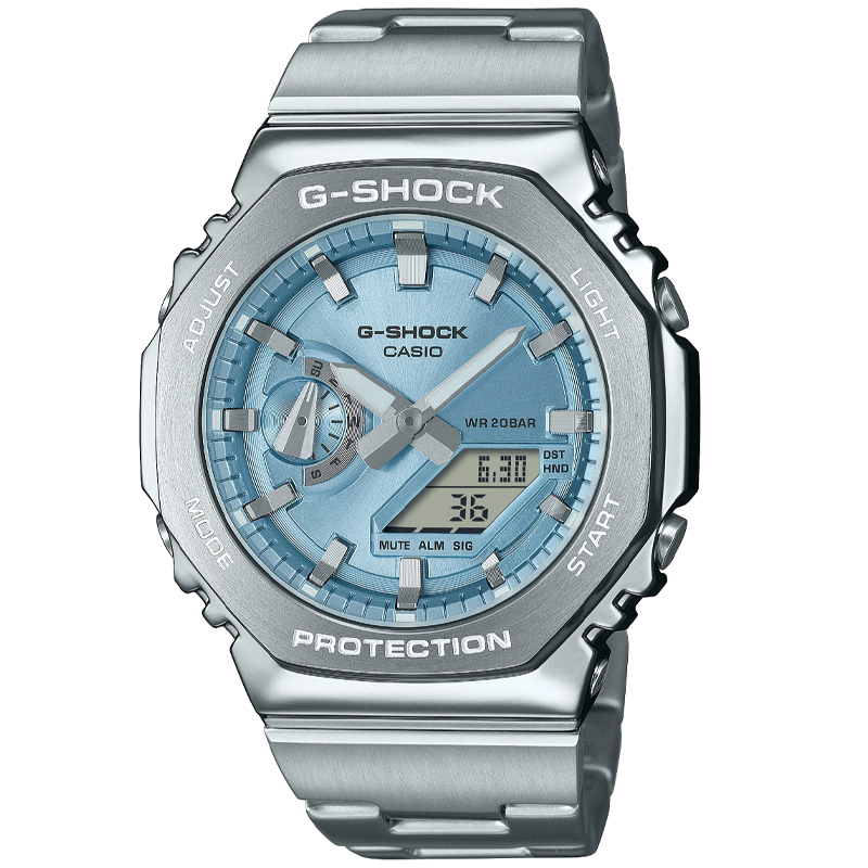 Casio G-Shock G-STEEL Analog-Digital Light Blue Men's Watch GM2110D-2A
