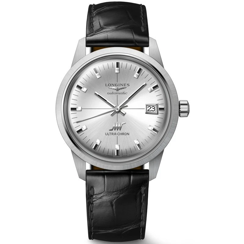 Longines Ultra-Chron Classic 37mm Sunray Silver Men's Watch L25374722