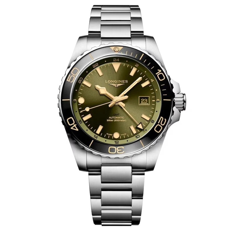 Longines Hydroconquest Automatic Green Dial 43mm Men's Watch L38904066