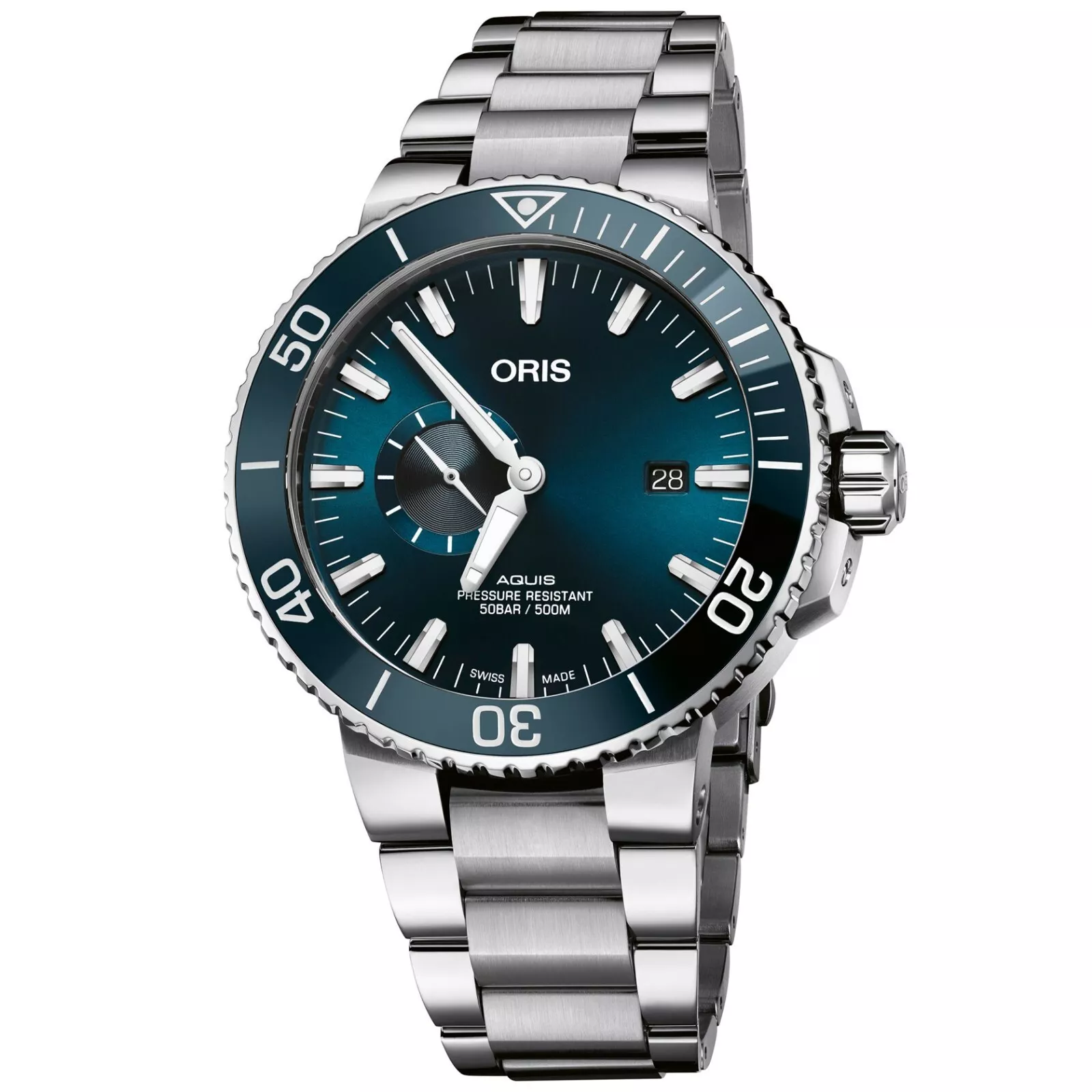 Oris Aquis Small Second, Date Men's Watch 01 743 7733 4155-07 8 24 05PEB