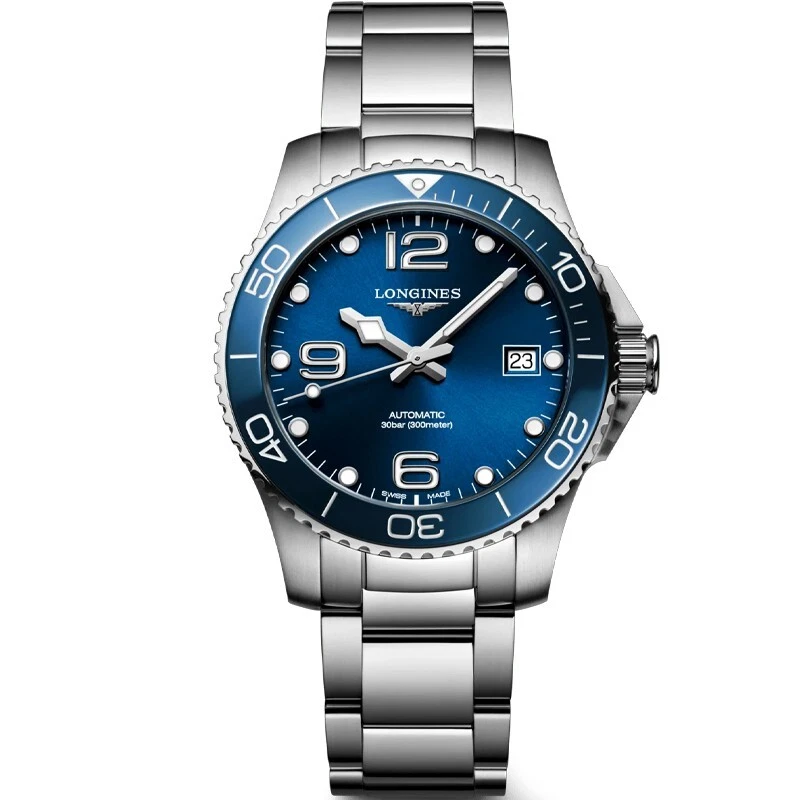 Longines HydroConquest 39mm Blue Dial Steel Men's Watch L37804966