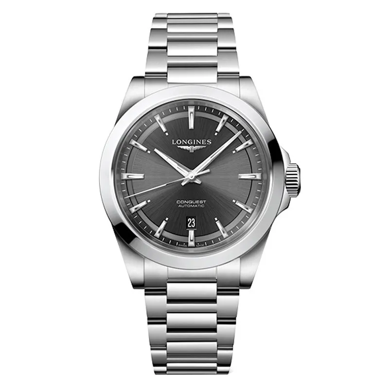 Longines Conquest 2023 41mm Black Dial Steel Men's Watch L38304526