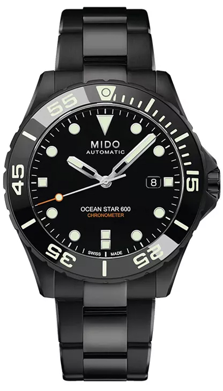 Mido Ocean Star Diver 600 Chronometer Special Edition Black Men's Watch M0266083305100