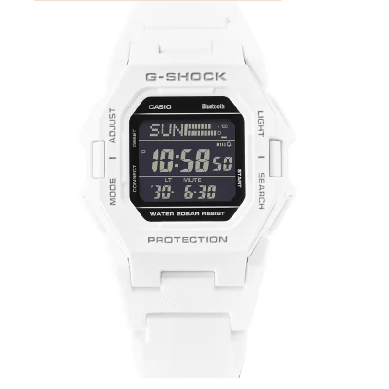 Casio G-Shock Digital 41.5mm White-Black Men's Watch GDB500-7