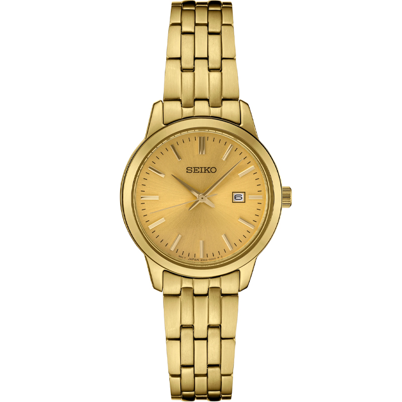 Seiko Essentials Quartz Champagne Dial Women's Watch SUR444