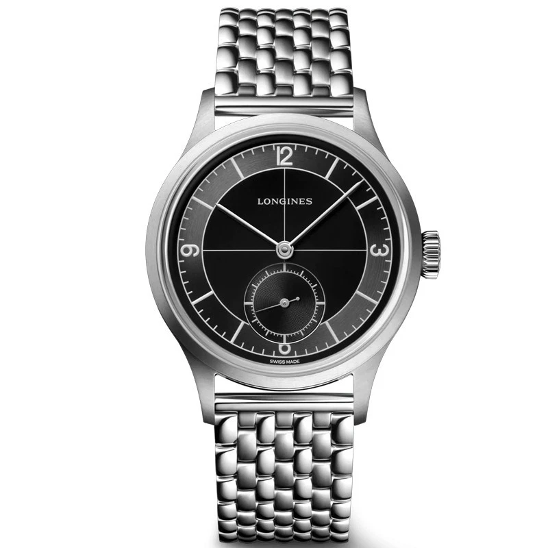 Longines Heritage Classic Sector Dial Stainless Steel Men's Watch L28284536