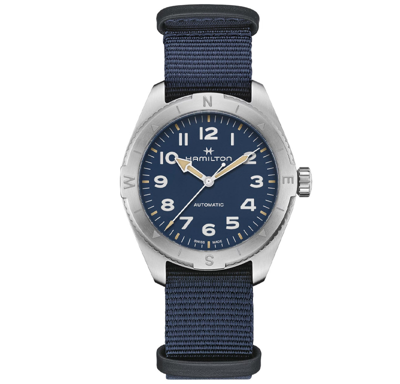 Hamilton Khaki Field Expedition Auto 41mm Blue Dial Blue NATO H70315940
