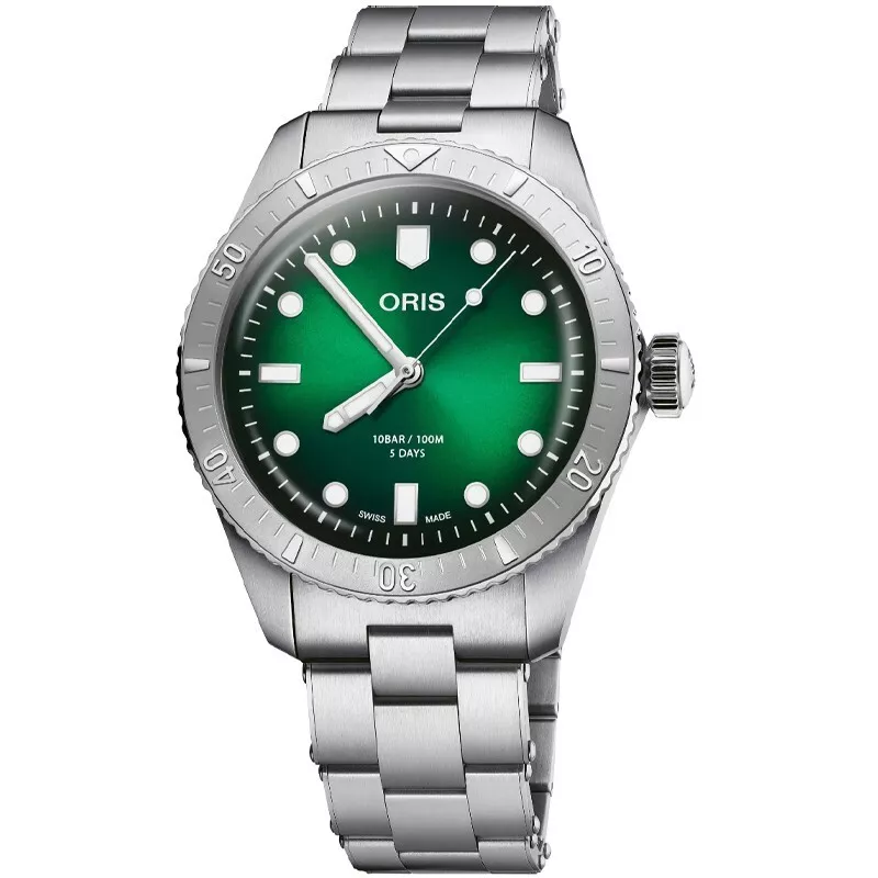 Oris Divers Sixty-Five Green Dial Men's Watch 01 400 7774 4057-07 8 19 18