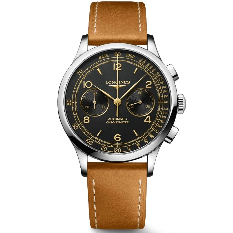 Longines Record Heritage 40mm Tachometer Chronograph Men's Watch L29214562