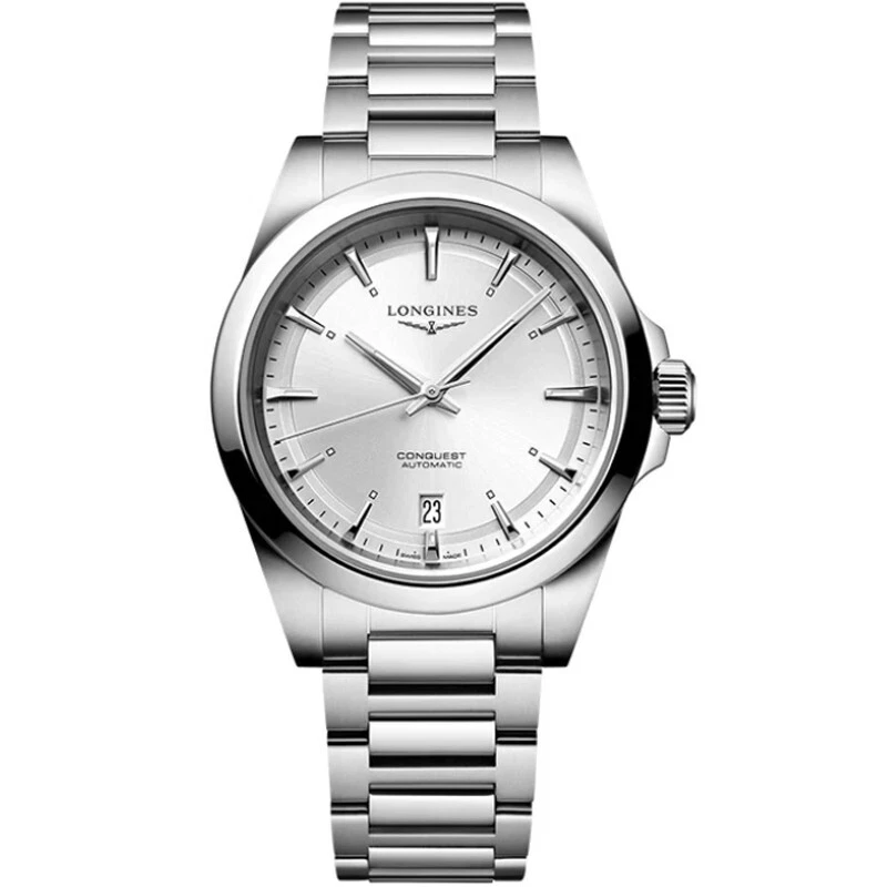 Longines Conquest 38mm Silver Dial Steel Men's Watch L37204726