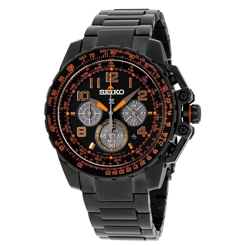 Seiko Prospex Aviatior Solar CHRONO 44mm Men's Watch SSC277