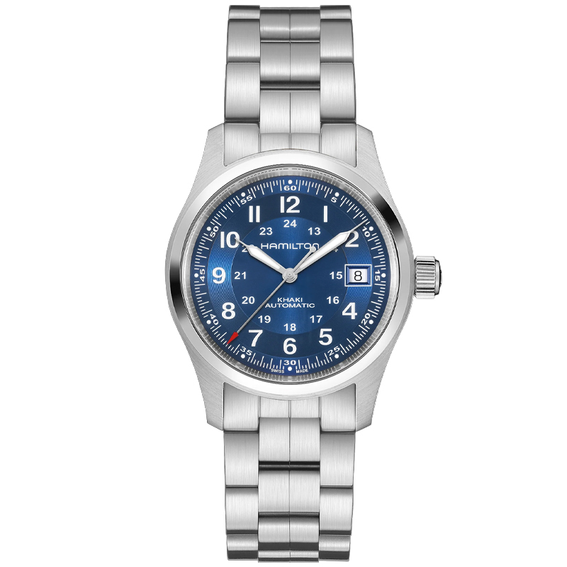 Hamilton Khaki Field Auto 38mm Navy Blue Dial Bracelet H70455140