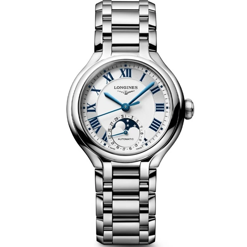 Longines PrimaLuna Moonphase Opaline Ivory Dial 34mm Women's Watch L81264716