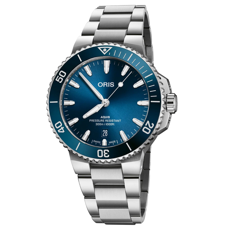 Oris Aquis Date 41.5mm Blue Dial Men's Watch 01 733 7787 4135-07 8 22 04PEB