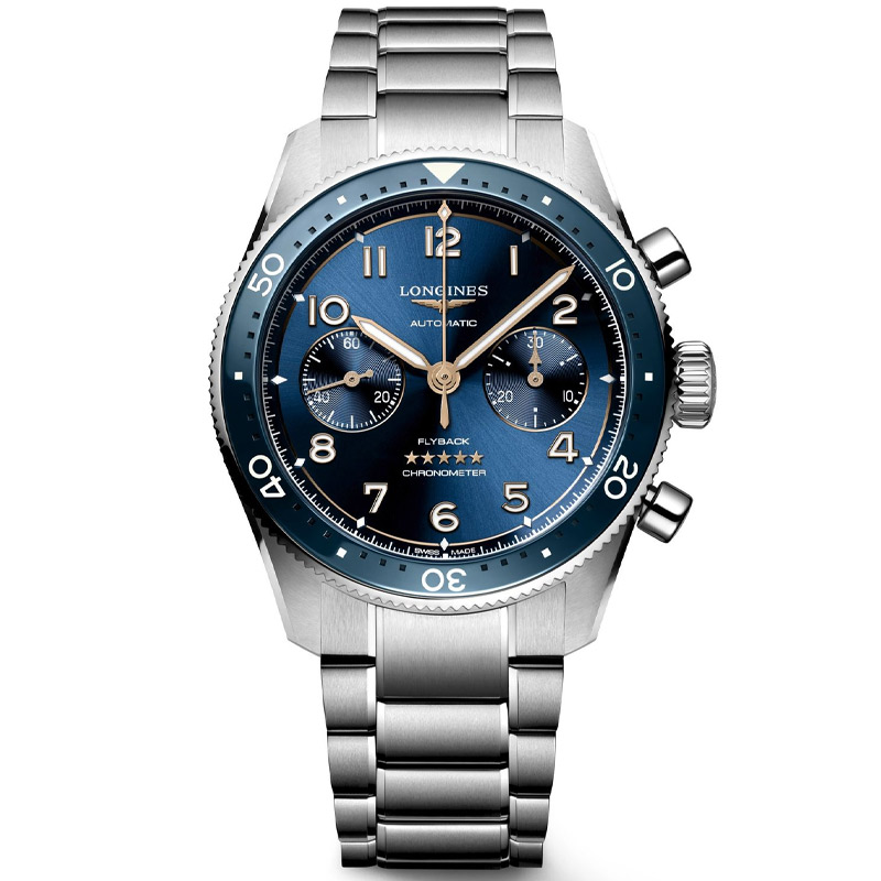 Longines Spirit Flyback 42mm Chronograph Blue Dial Men's Watch L38214936