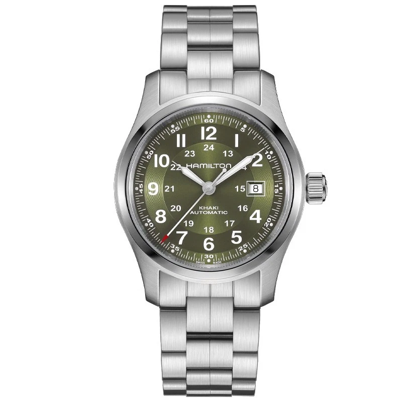 Hamilton Khaki Field Auto 42mm Green Dial Bracelet H70605160