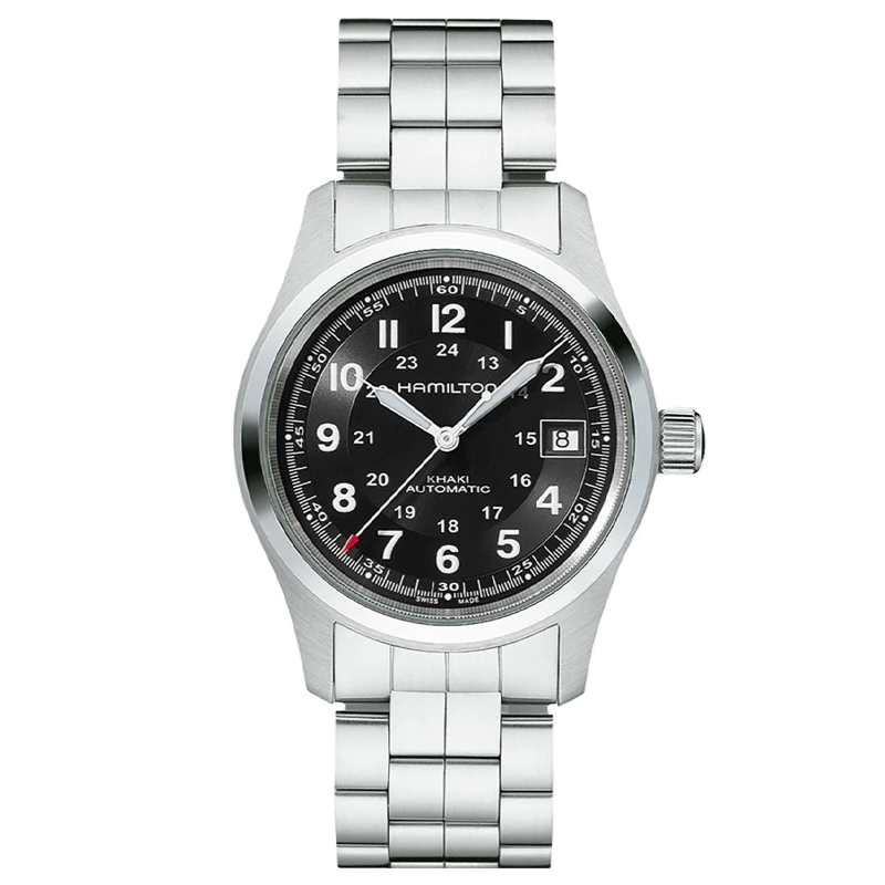 Hamilton Khaki Field Auto 38mm Black Dial Bracelet H70455133