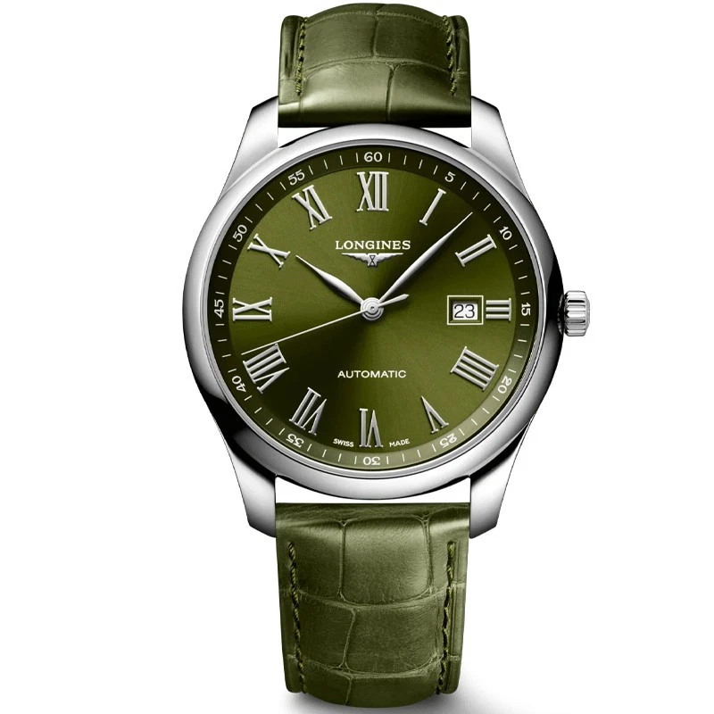 Longines Master Collection 42mm Green Strap Men's Watch L28934092