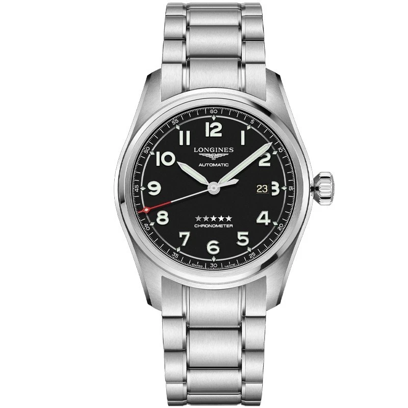 Longines Spirit 42mm Chronometer Black Dial Steel Men's Watch L38114536