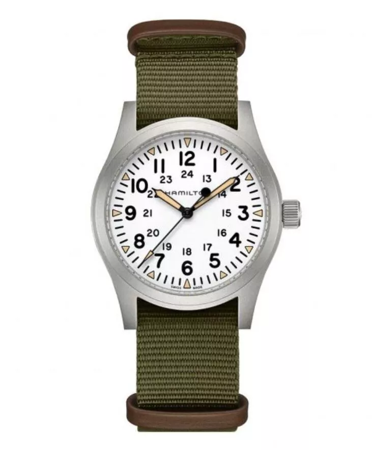 Hamilton Khaki Field Mechanical 42mm White NATO H69529913