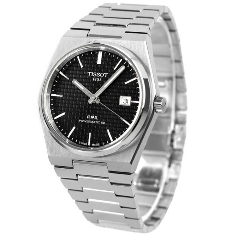 Tissot PRX Powermatic 80 Steel Black Dial Men's Watch T137.407.11.051.00 T1374071105100